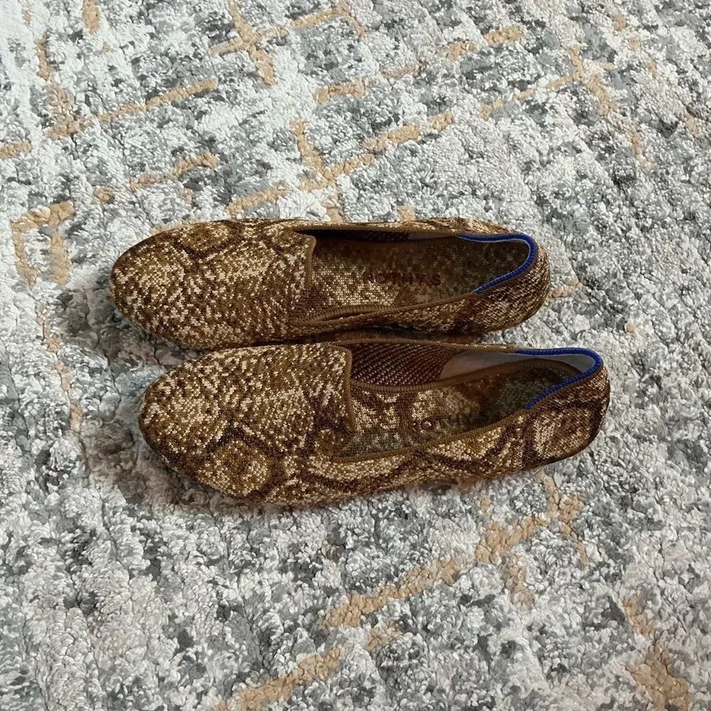 ROTHY’S LOAFER IN BRONZE PYTHON! EUC! SIZE 8 - Picture 2 of 9